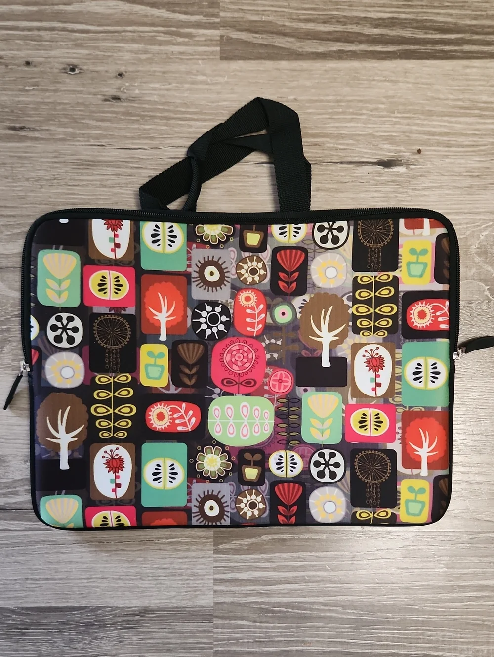 Neoprene Double Zip Tablet Carrying Case 10×13 Inch With Handles EUC